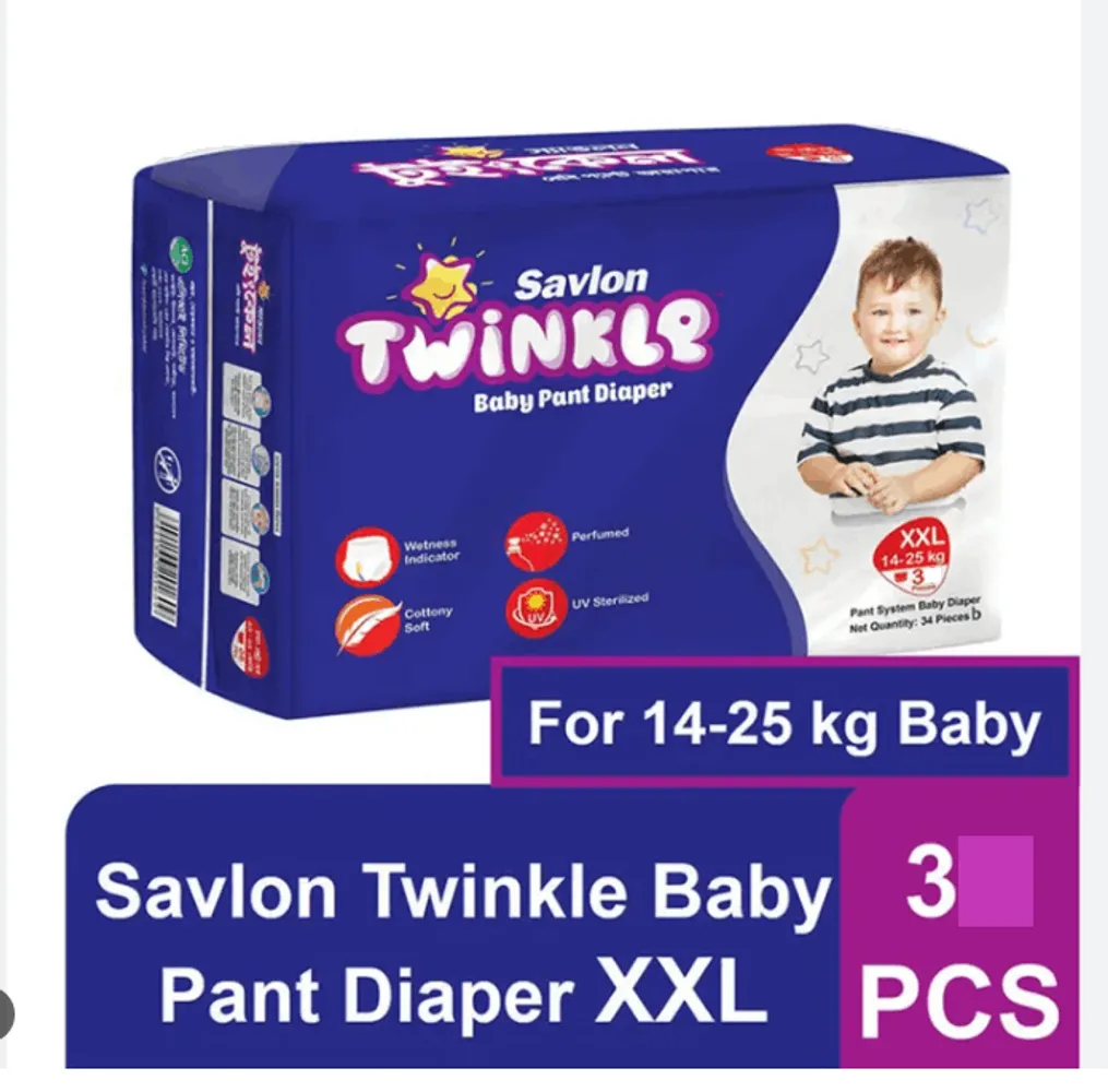 TWINKLE BABY PANT DIAPER XXL (14-25 kg) 3 PCS